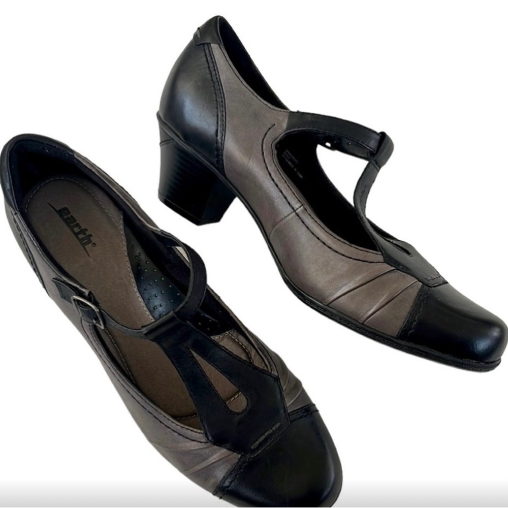 Earth Leather Low Heels sz 11